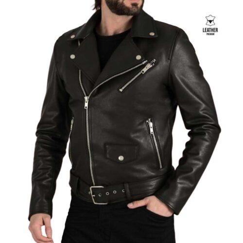 Perfecto en cuir véritable pour hommes Ref : ceint550