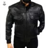 Pilote noir en cuir Obsidian