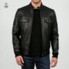 Pilote noir en cuir Obsidian