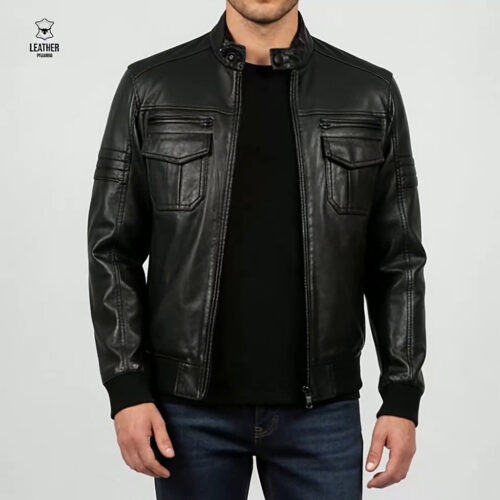 Pilote noir en cuir Obsidian
