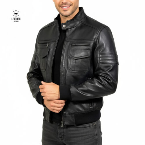 Pilote noir en cuir Obsidian 6 qdsdqsdqs
