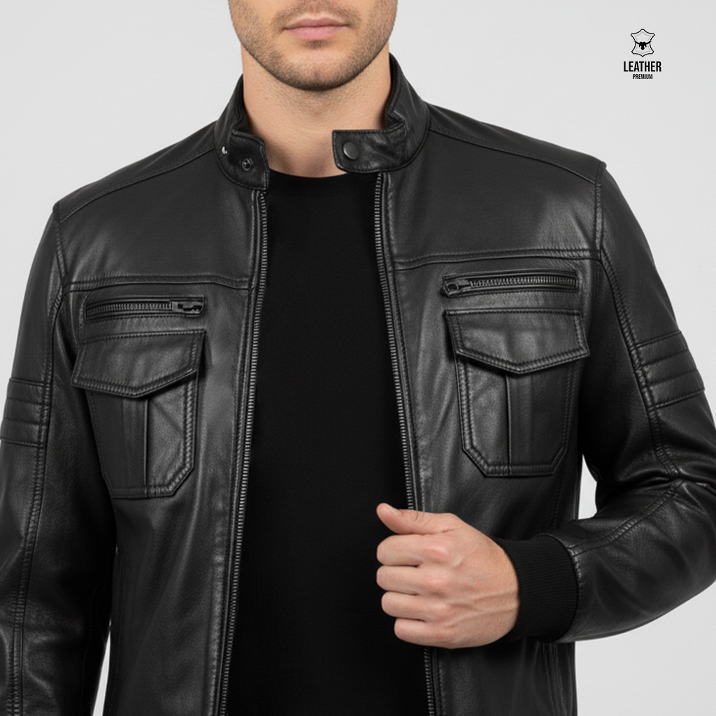 Pilote noir en cuir Obsidian 2 sqdqqsdq