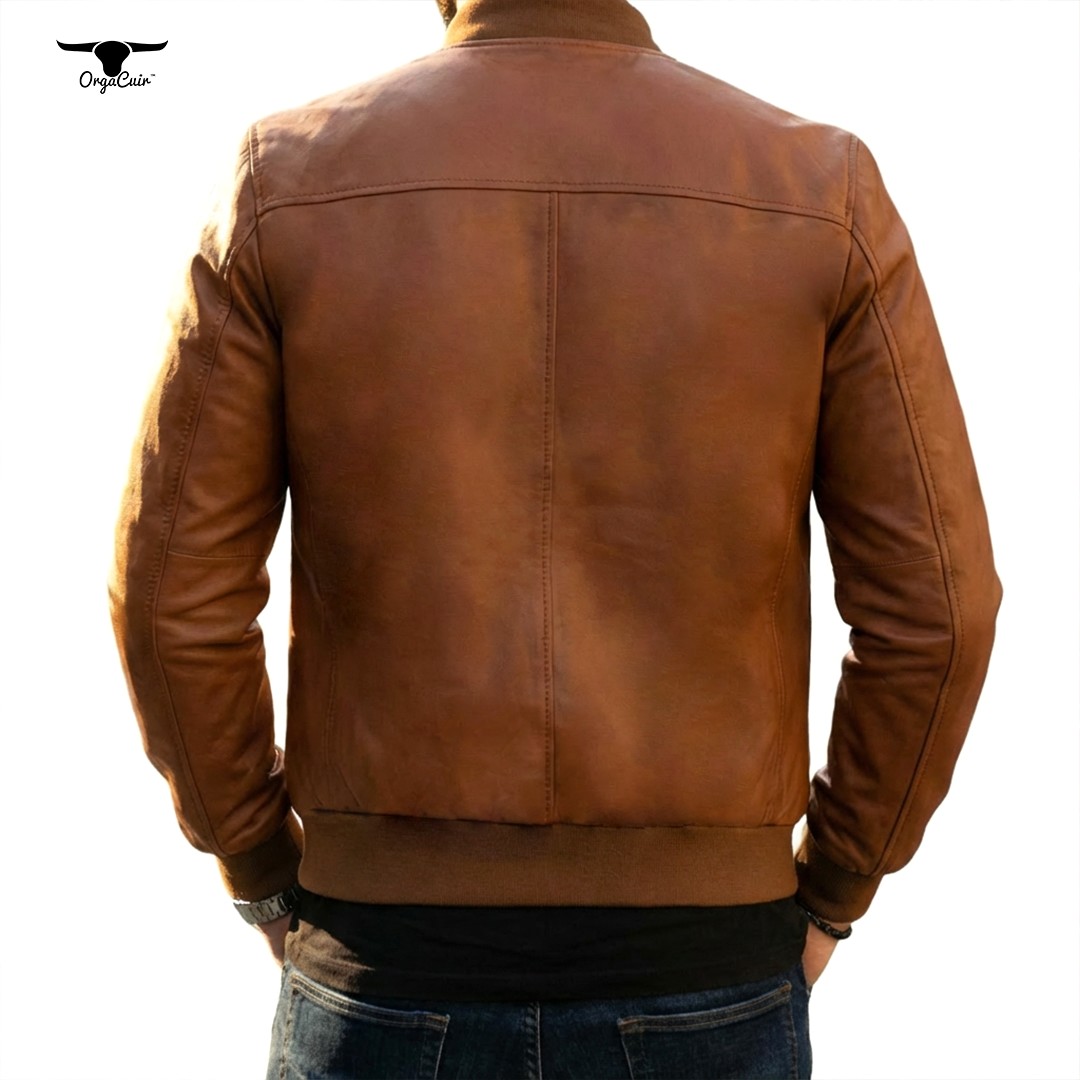 Pilote Tabac en cuir pour Hommes -TB55- 4 eddzedz