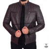 Blouson Marron en cuir Agneau ref : 415
