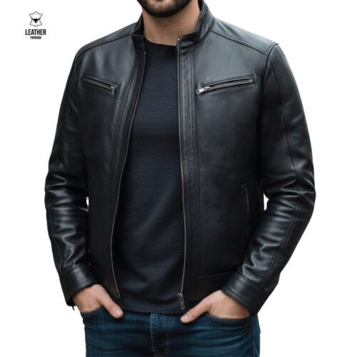 Jacket en cuir pour Hommes REF : 5002