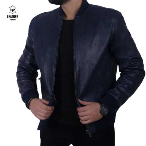 Pilote en cuir pour Hommes(craquelure)