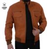 Pilote daytona tabac en cuir vachette