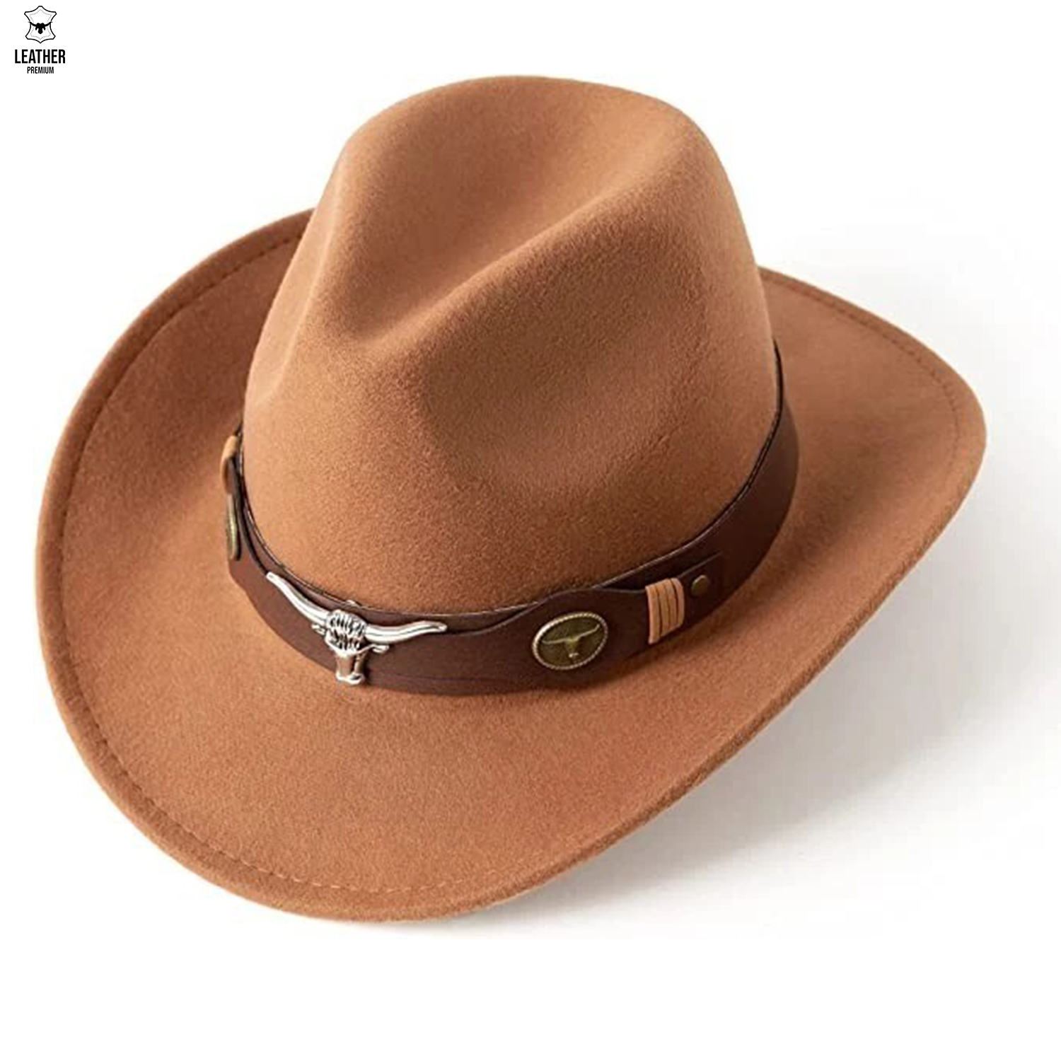 Chapeaux de Cowboy occidentaux en daim artificiel