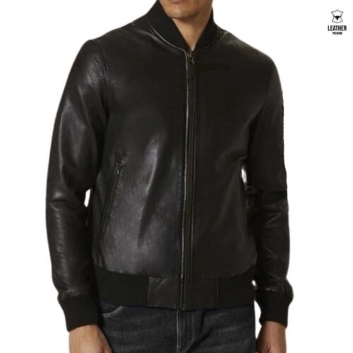 Pilote en cuir Noir -Vachette-