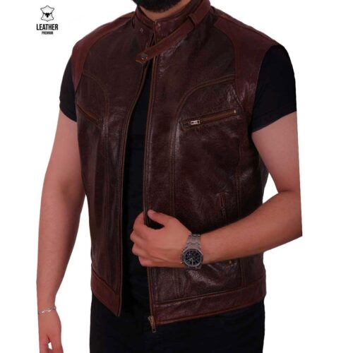 Atlas giler en cuir Marron