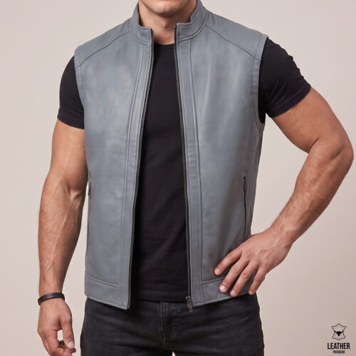 Gilet en cuir pour Homme vachette 588