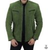 Jacket Verte (nubuck leather) pour Homme – émeraude