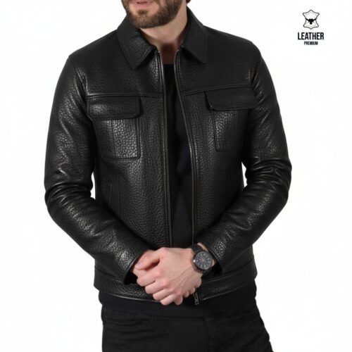 Daytona en cuir noir finition pointillée pour Hommes