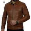 Daytona en cuir Tabac pour Hommes -Croco-