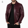 Daytona en cuir Bordeau CROCO 0925