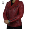 Perfecto en cuir rouge Croco Ref : Rg8552
