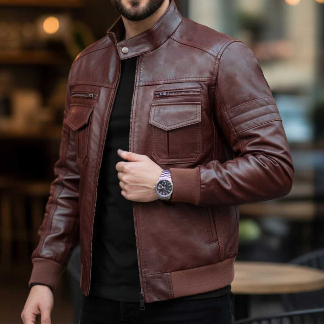 Pilote poche plaquée Marron Vachette 505 3 dqsdqsd