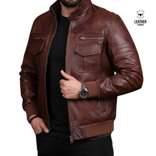 Pilote poche plaquée Marron Vachette 505 9 dzedzed