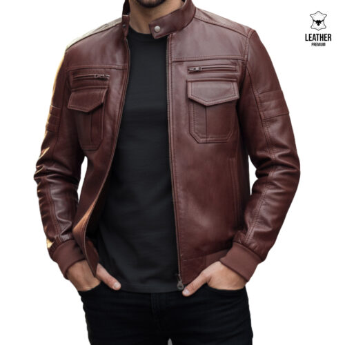 Pilote poche plaquée Marron Vachette 505