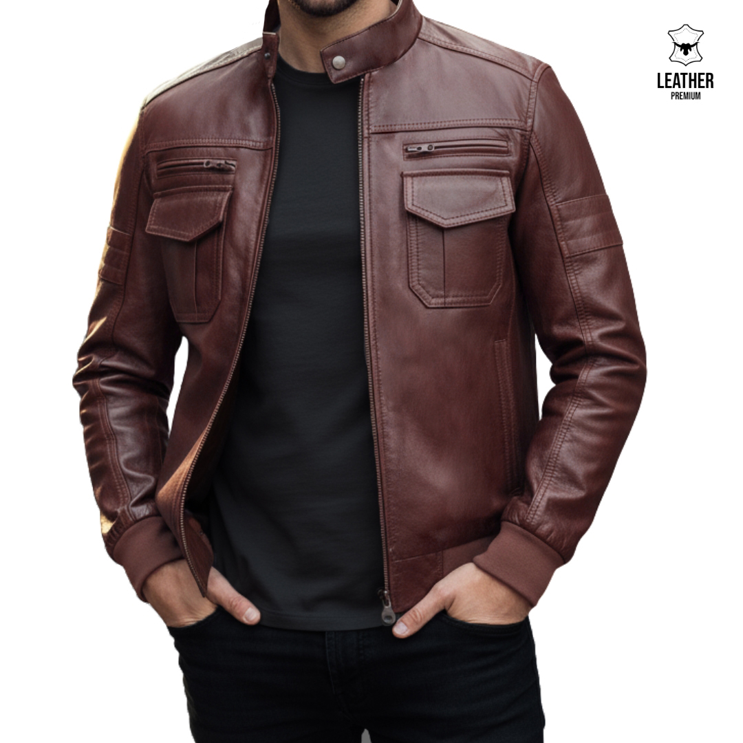 Pilote poche plaquée Marron Vachette 505 1 qdsdqdq