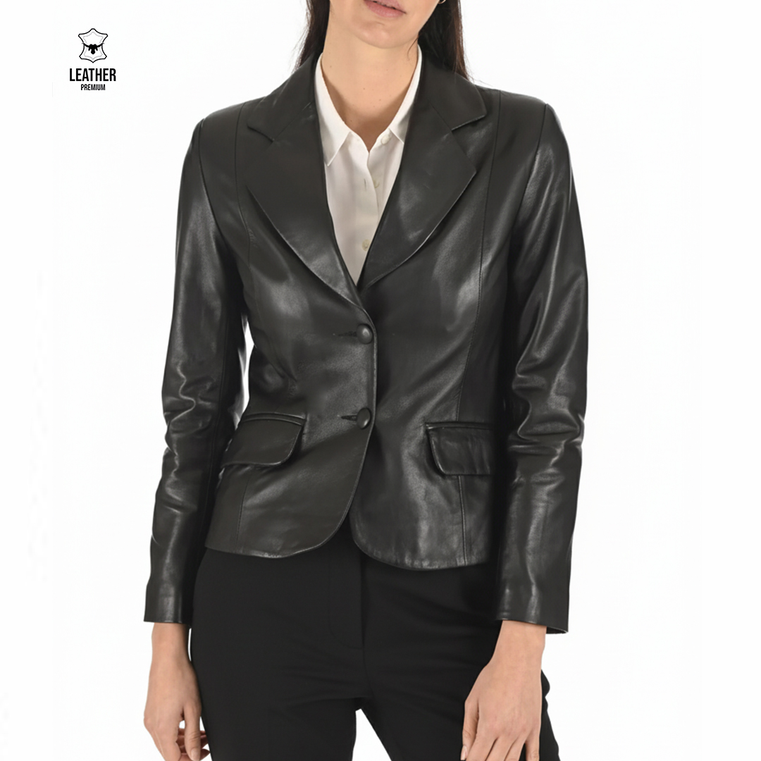 Veste en cuir pour Femmes -TRV- 2 qsdqsdqs