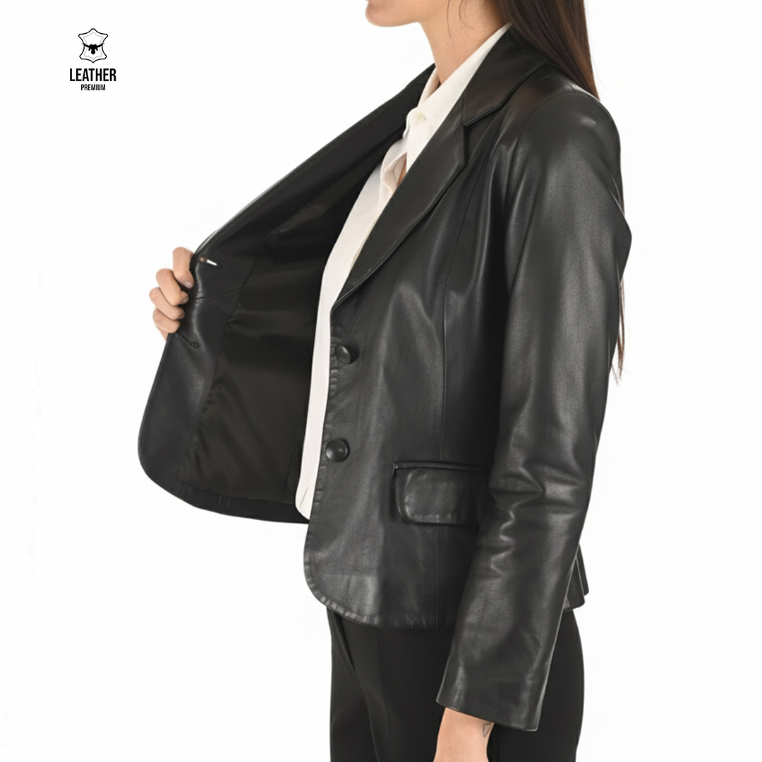 Veste en cuir pour Femmes -TRV- 3 sdfsdfsd