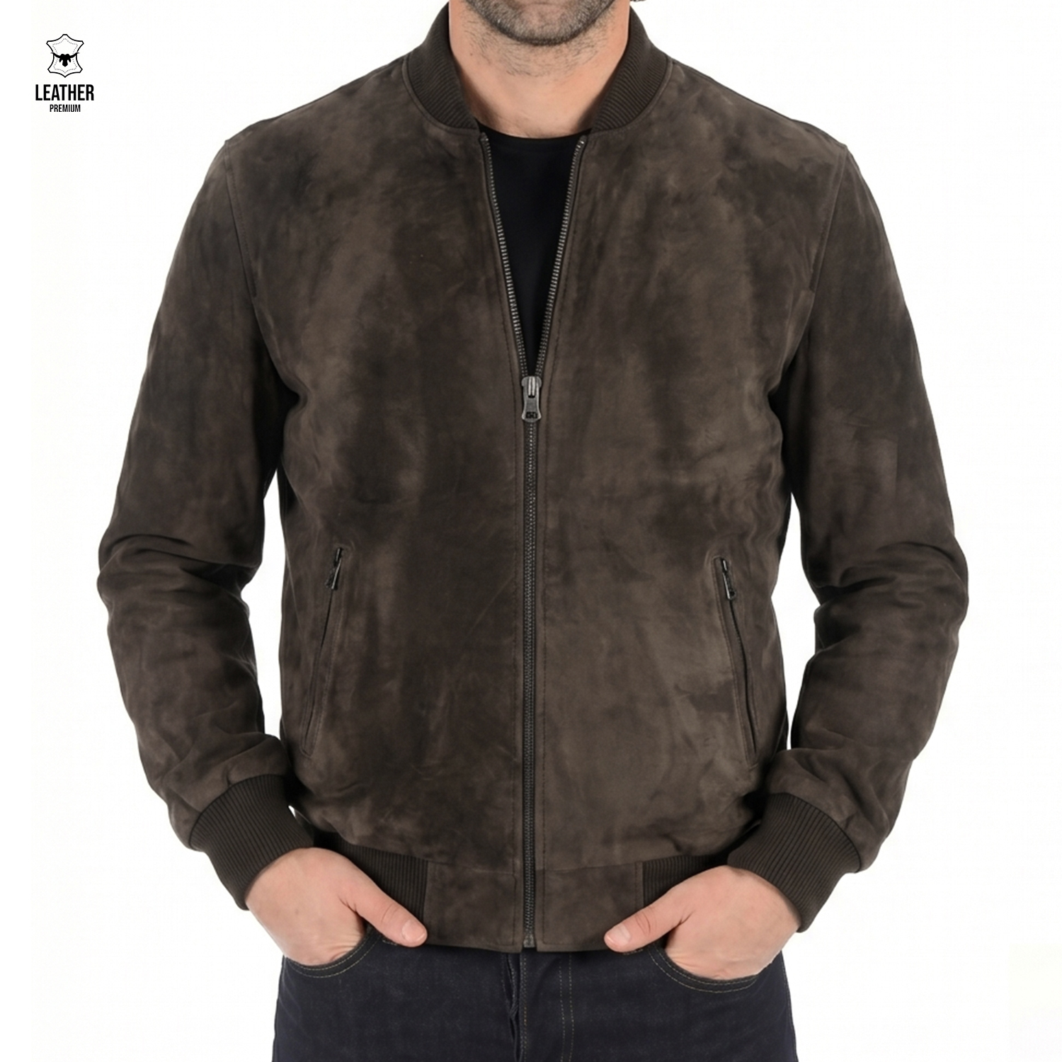 Blouson pilote en nubuck Kaki homme – MG5002 4 Pilote en Nubuck pour Homme Ref : MG5002 – photo 4