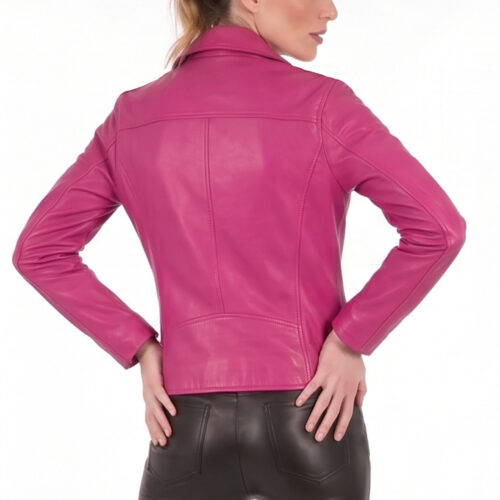 Perfecto en cuir Rose pour Femme -Elixir Pink- 11 qedsdqssd