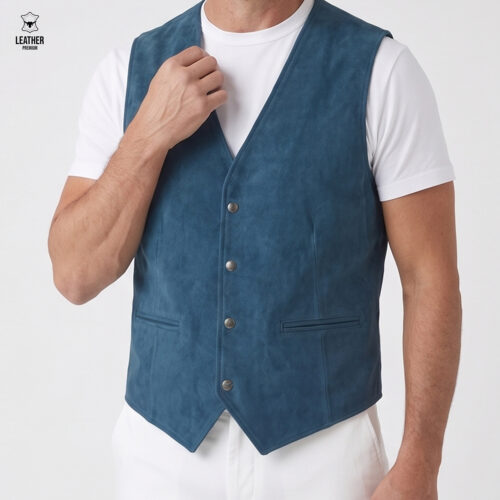 Gilet en daim pour Hommes REF: GBD855 7 zefzefezvzesf
