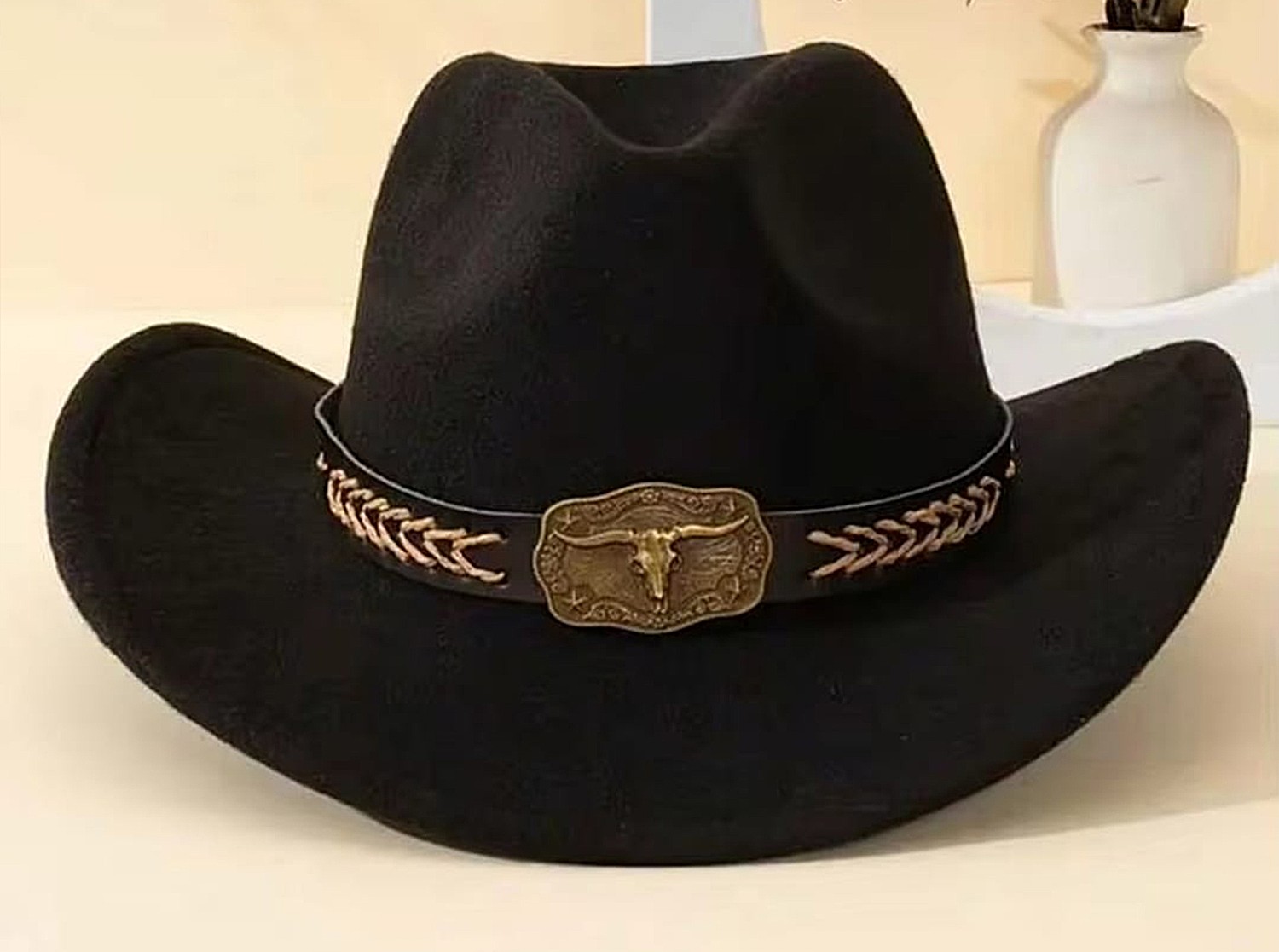 Chapeaux de Cowboy occidentaux en daim 2 ergerferfer