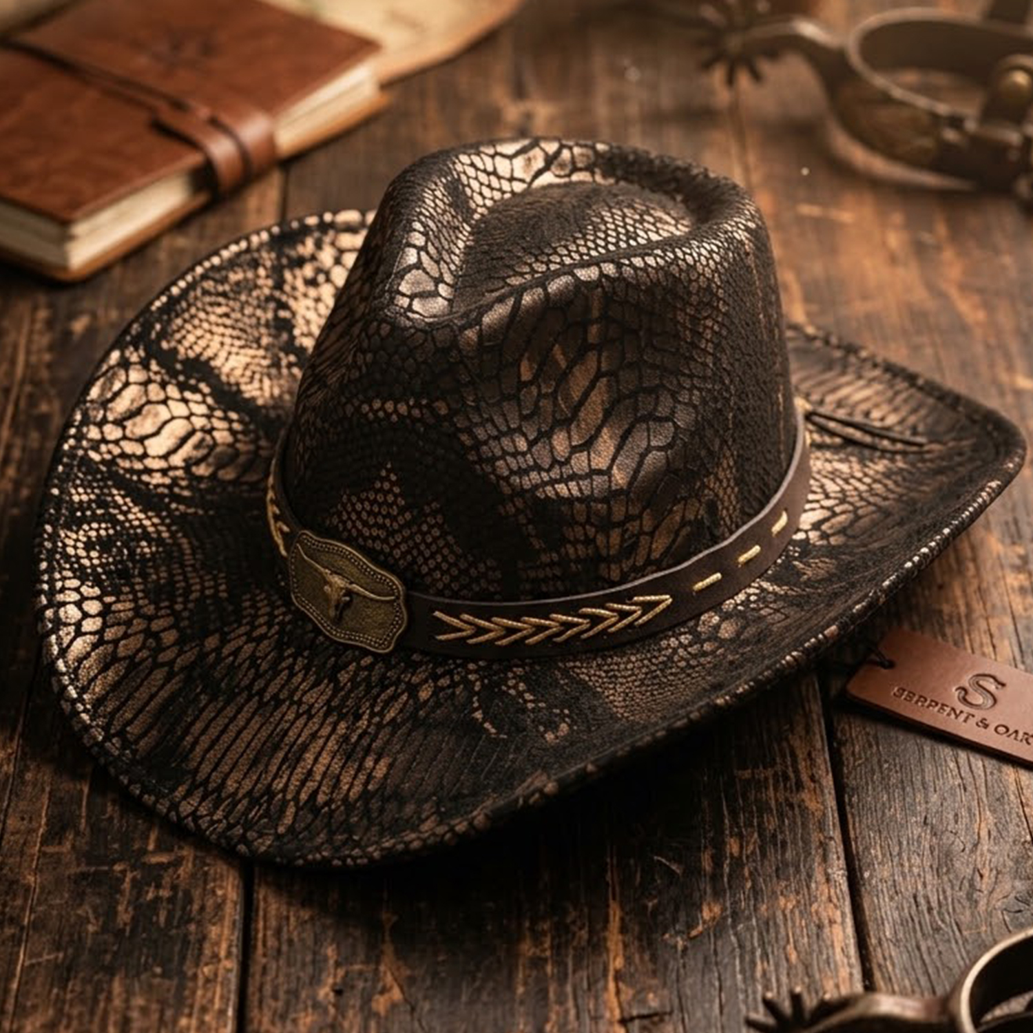 Boland – Chapeau de cowboy Cobra Zwart