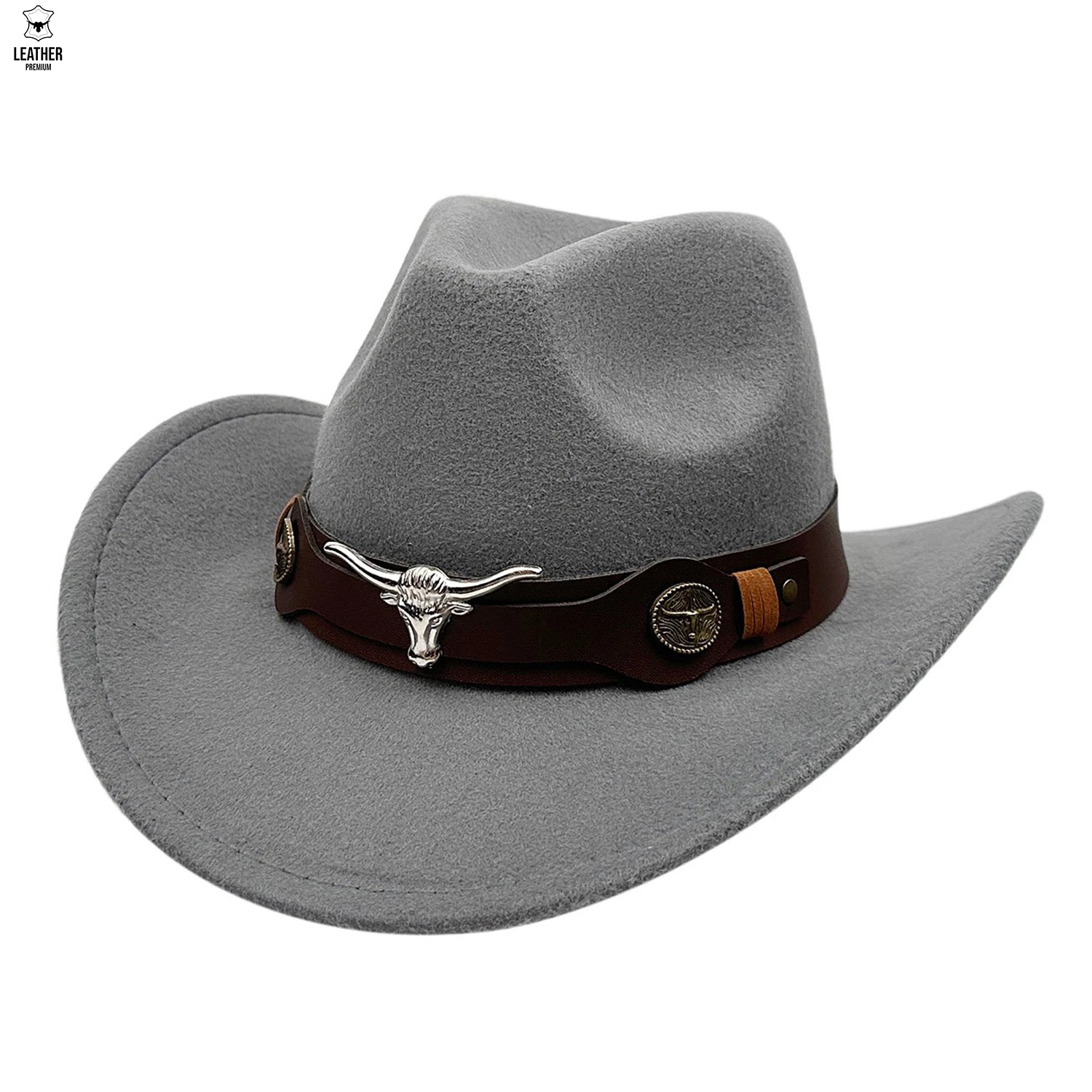 Chapeaux de Cowboy occidentaux en daim – photo 1