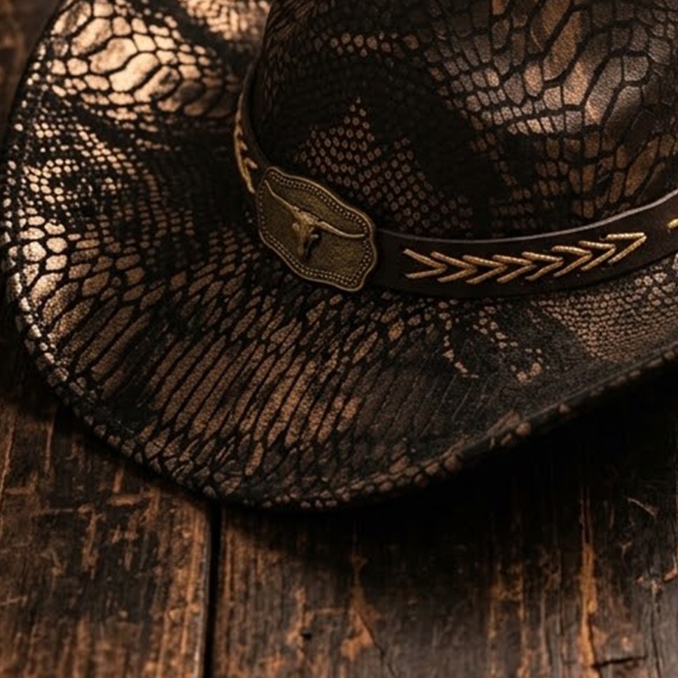 Boland – Chapeau de cowboy Cobra Zwart 2 zefzefezfez