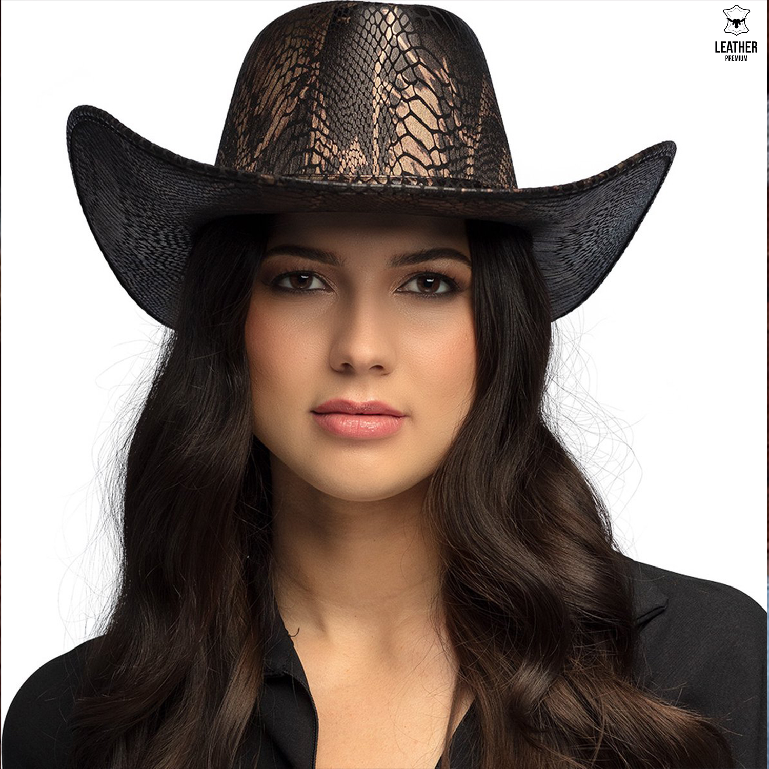 Boland - Chapeau de cowboy Cobra Zwart 4 zeqfededd